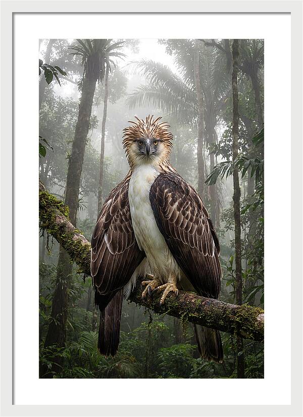 Philippine Eagle In The Rainforest