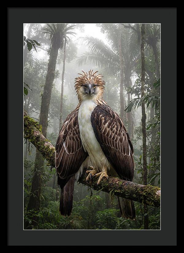 Philippine Eagle In The Rainforest