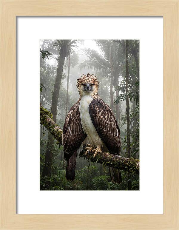 Philippine Eagle In The Rainforest