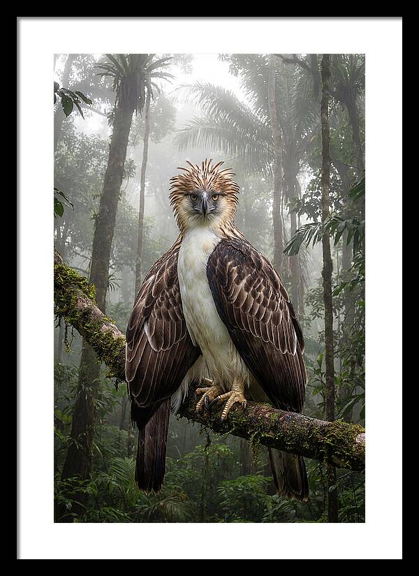 Philippine Eagle In The Rainforest