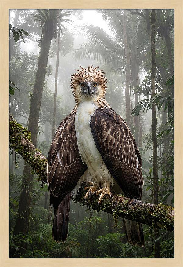 Philippine Eagle In The Rainforest