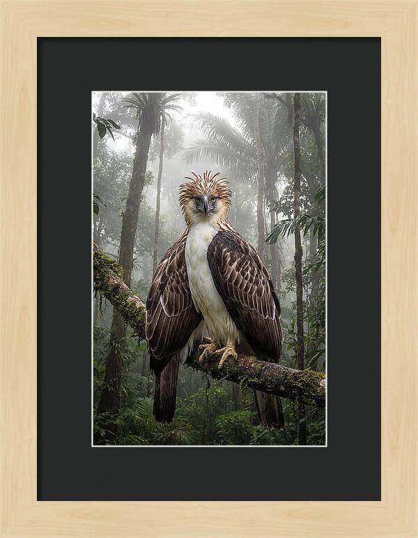 Philippine Eagle In The Rainforest