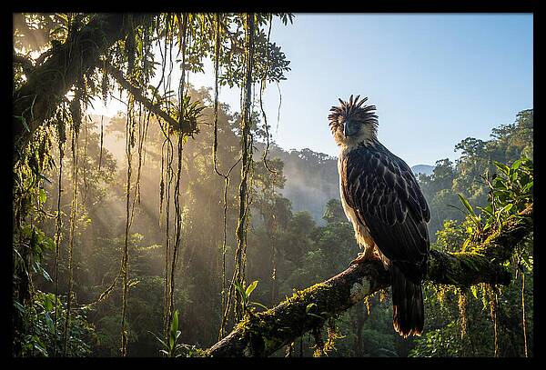 Philippine Eagle Perched Majestically