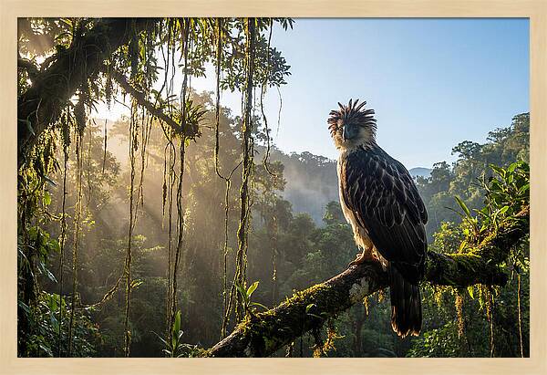 Philippine Eagle Perched Majestically
