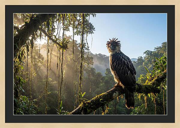 Philippine Eagle Perched Majestically