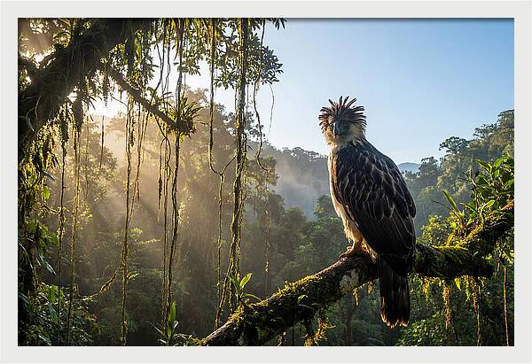 Philippine Eagle Perched Majestically