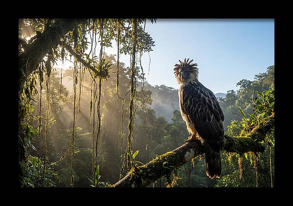 Philippine Eagle Perched Majestically