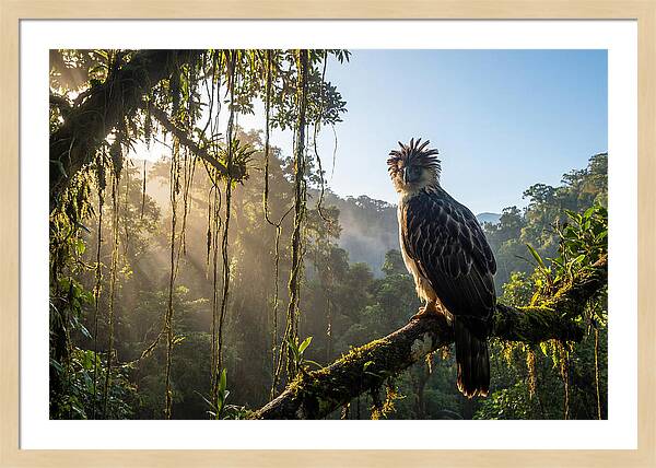 Philippine Eagle Perched Majestically