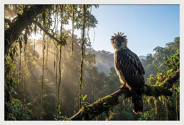 Philippine Eagle Perched Majestically