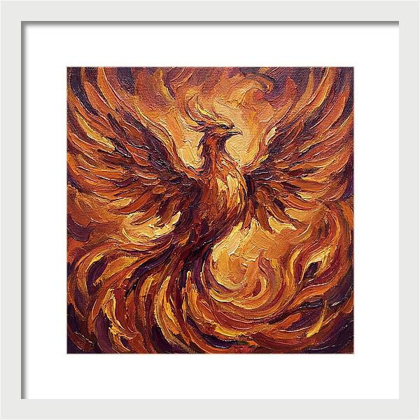 Phoenix Rising From Flames