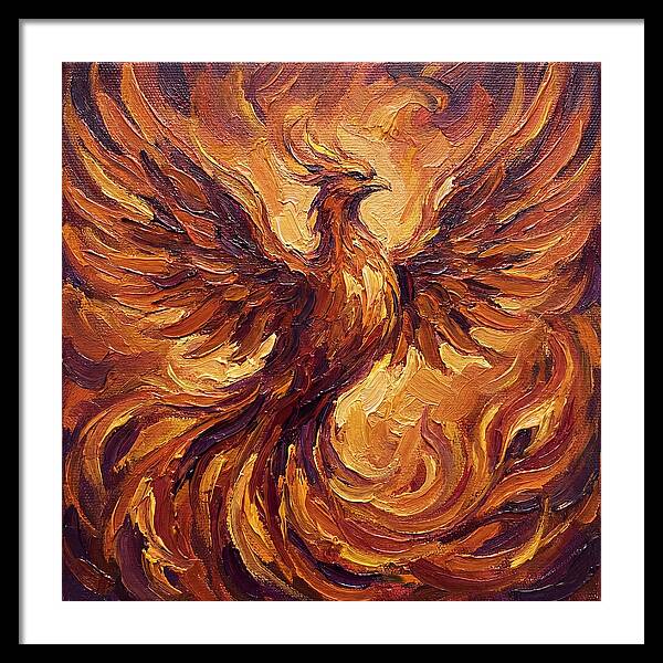 Phoenix Rising From Flames
