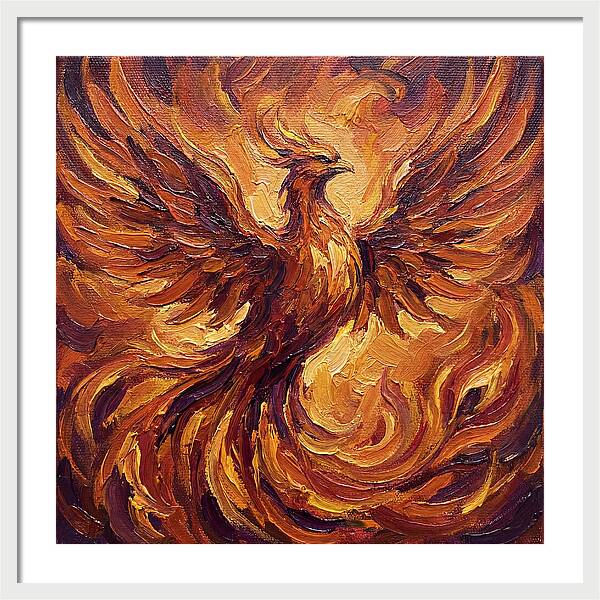 Phoenix Rising From Flames
