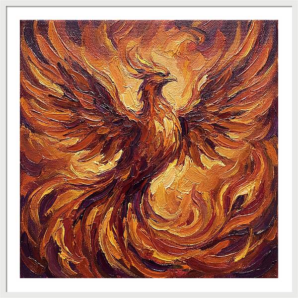 Phoenix Rising From Flames