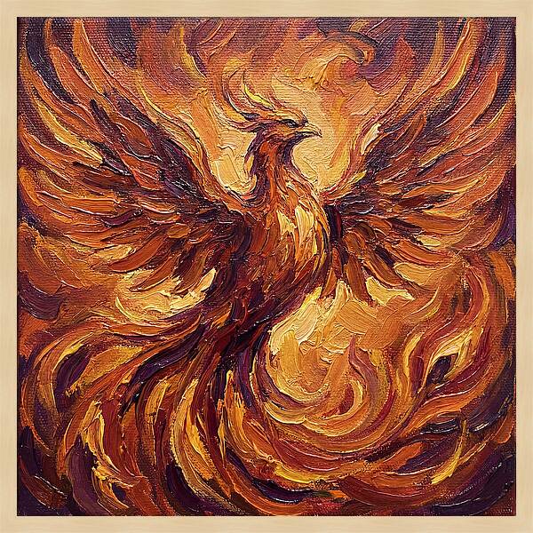 Phoenix Rising From Flames