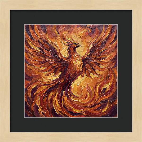 Phoenix Rising From Flames