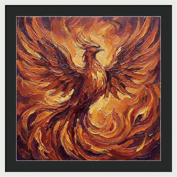 Phoenix Rising From Flames