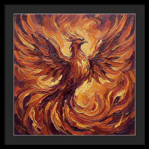 Phoenix Rising From Flames