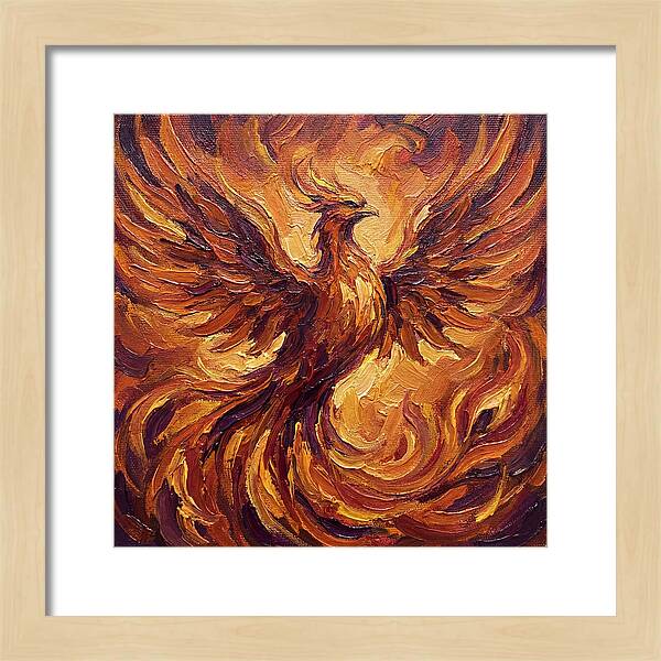 Phoenix Rising From Flames