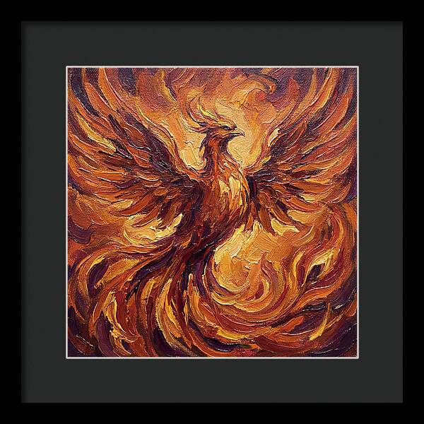 Phoenix Rising From Flames