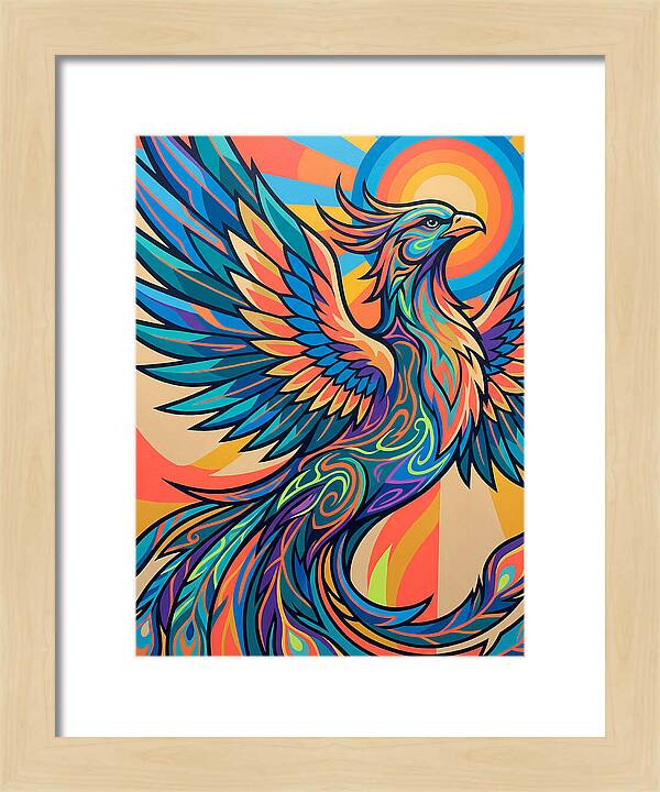 Phoenix Rising In Vibrant Colors