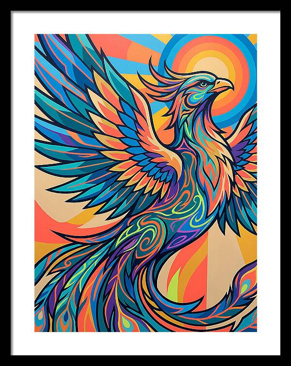 Phoenix Rising In Vibrant Colors