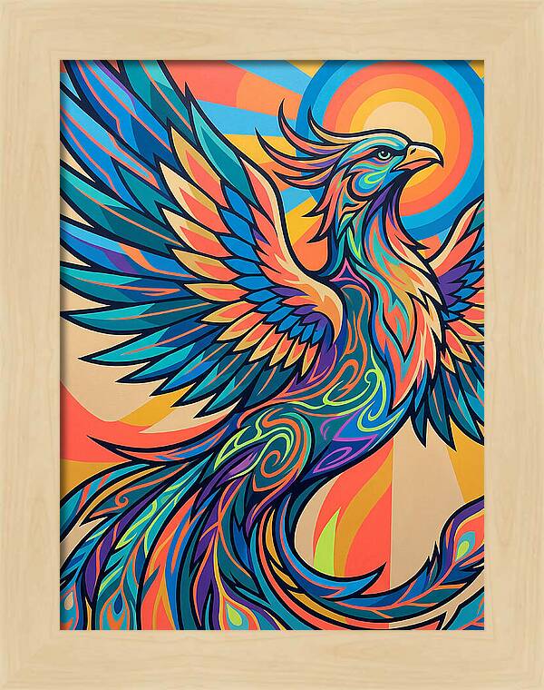 Phoenix Rising In Vibrant Colors