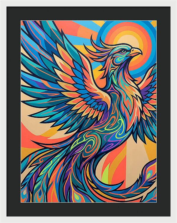 Phoenix Rising In Vibrant Colors