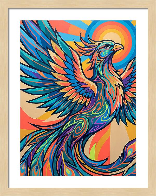 Phoenix Rising In Vibrant Colors