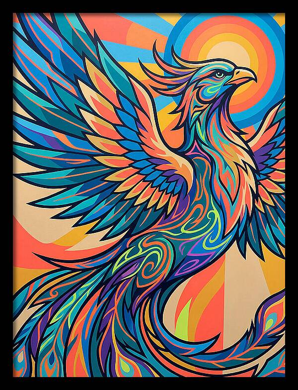 Phoenix Rising In Vibrant Colors
