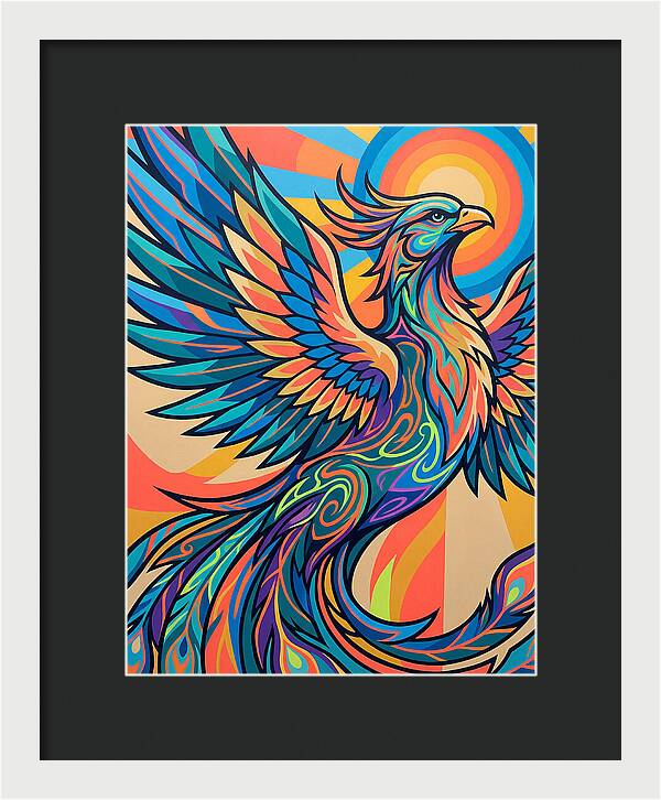 Phoenix Rising In Vibrant Colors