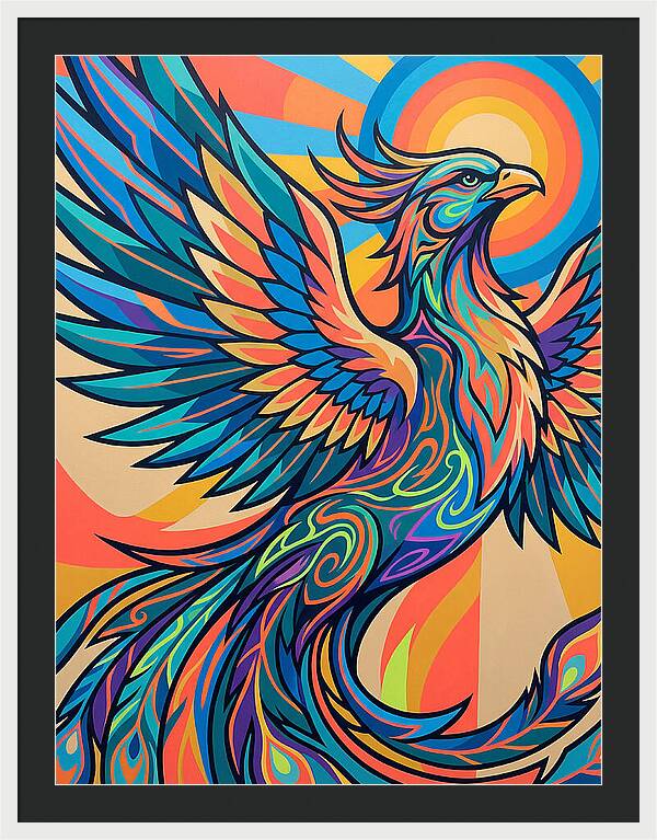 Phoenix Rising In Vibrant Colors