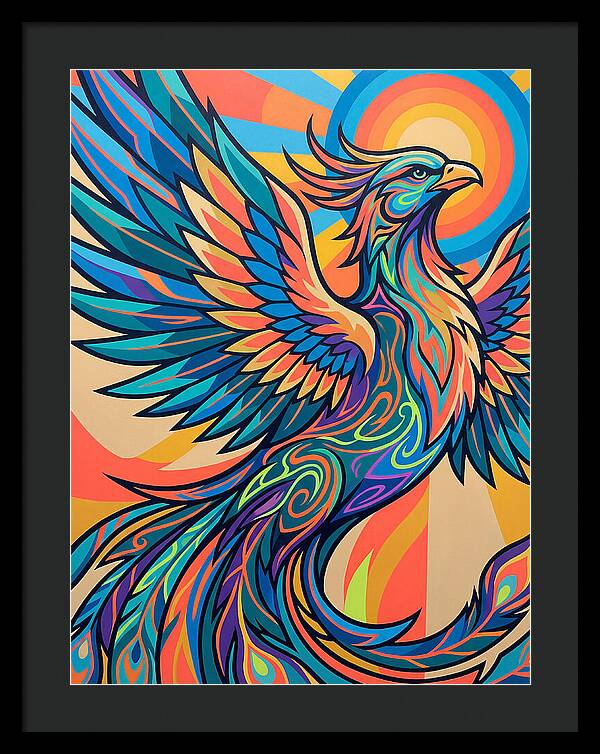 Phoenix Rising In Vibrant Colors