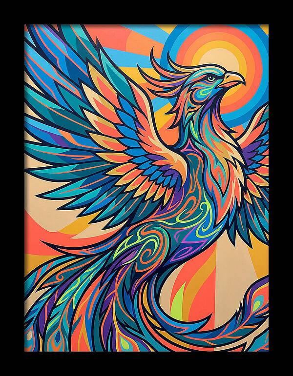 Phoenix Rising In Vibrant Colors