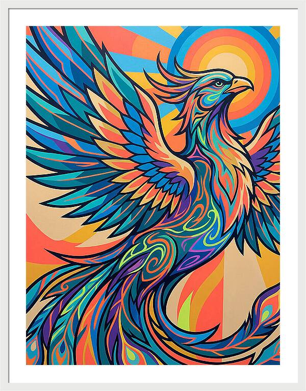 Phoenix Rising In Vibrant Colors