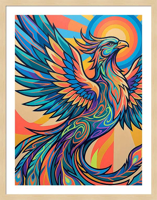 Phoenix Rising In Vibrant Colors