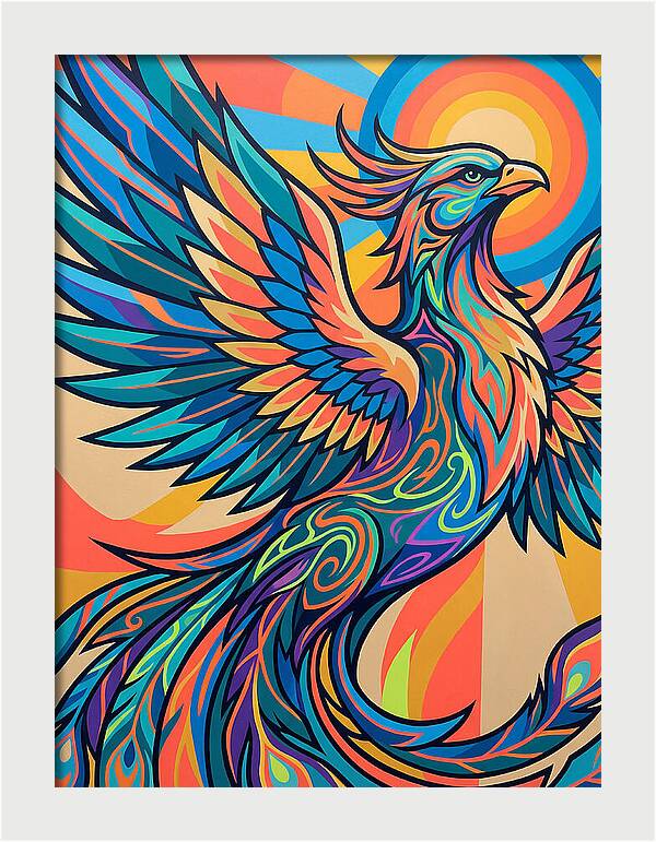 Phoenix Rising In Vibrant Colors