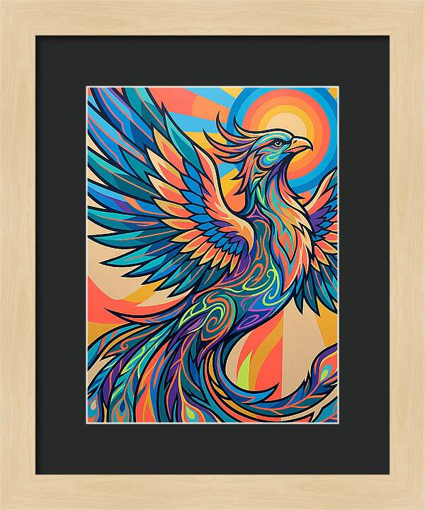 Phoenix Rising In Vibrant Colors