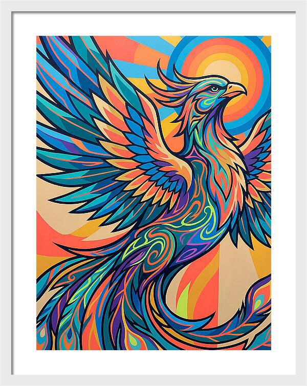 Phoenix Rising In Vibrant Colors