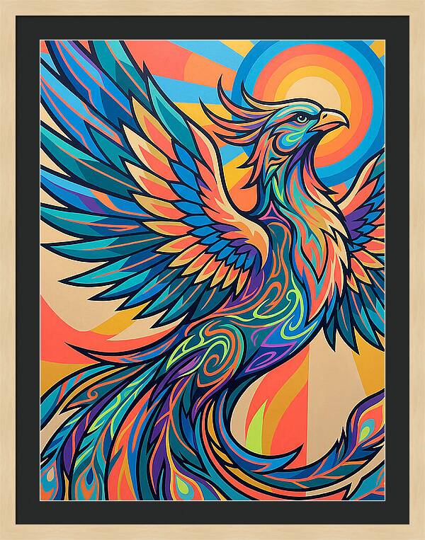 Phoenix Rising In Vibrant Colors