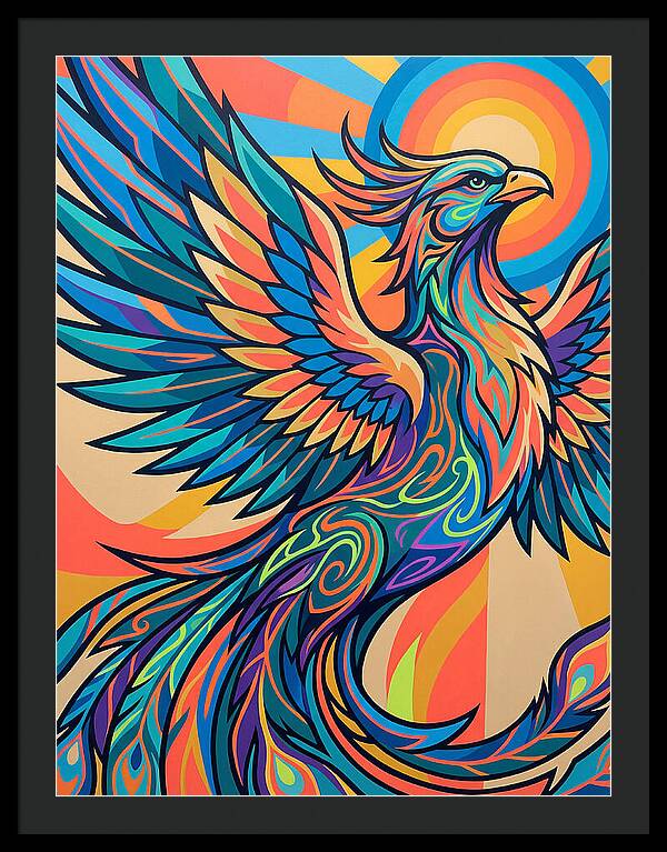 Phoenix Rising In Vibrant Colors