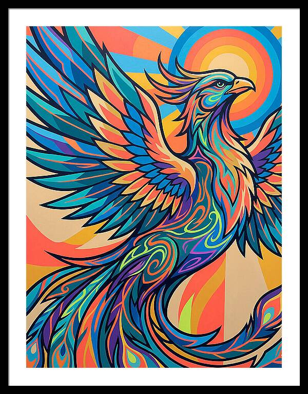 Phoenix Rising In Vibrant Colors