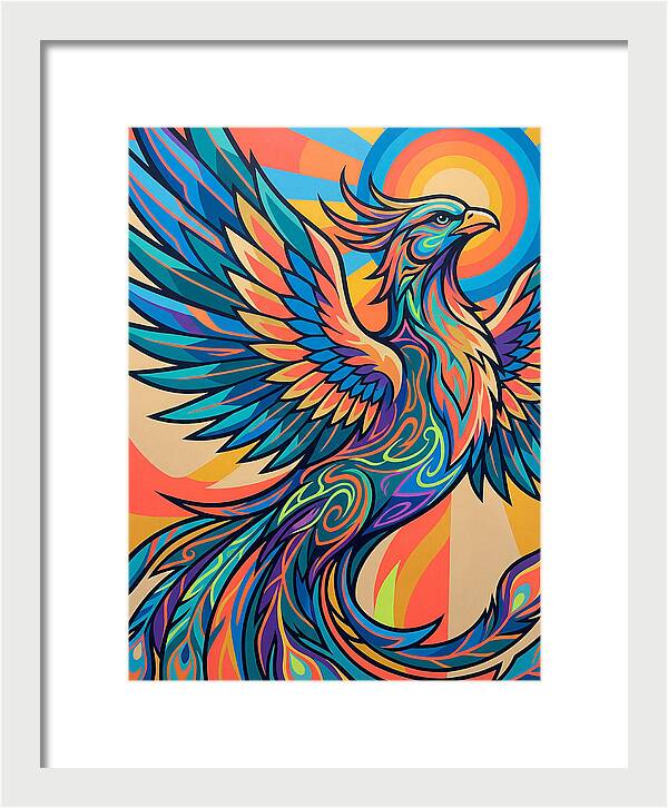 Phoenix Rising In Vibrant Colors