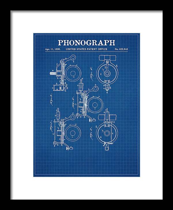 Phonograph Blueprint Patent Us622843a