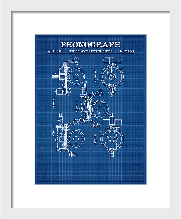Phonograph Blueprint Patent Us622843a