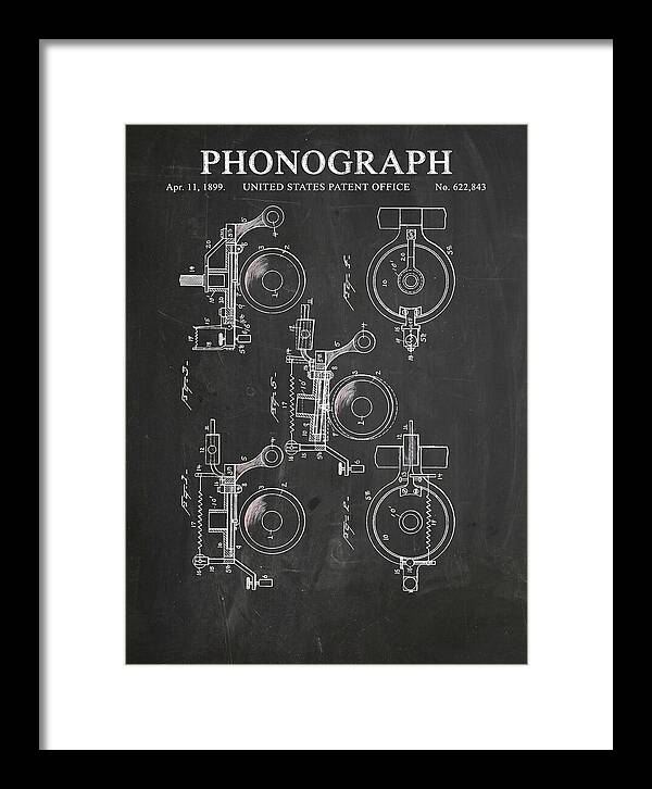 Phonograph Chalkboard Patent Us622843a