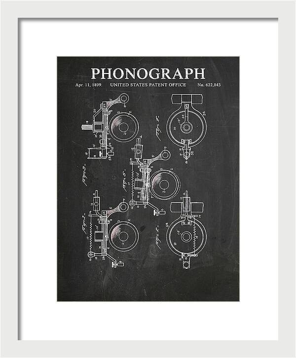 Phonograph Chalkboard Patent Us622843a