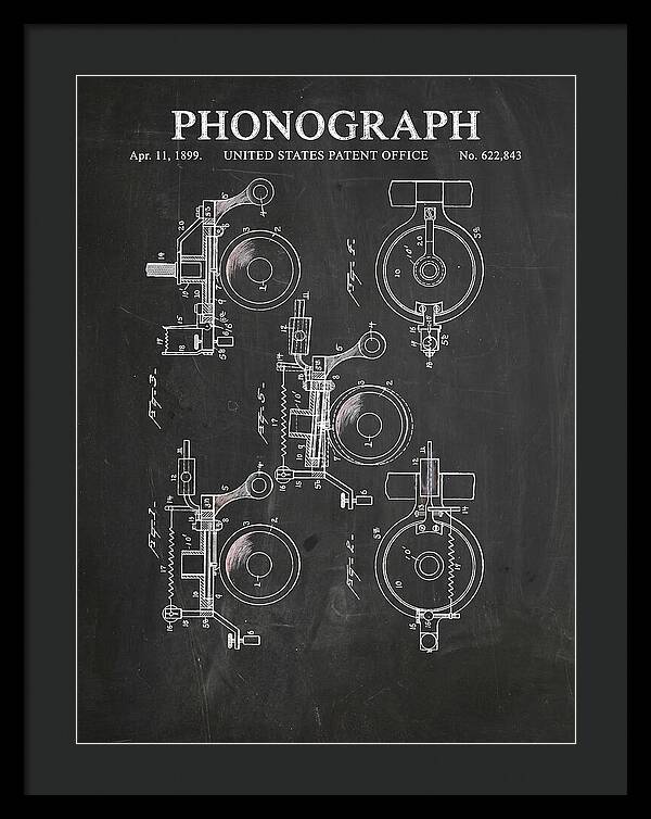 Phonograph Chalkboard Patent Us622843a