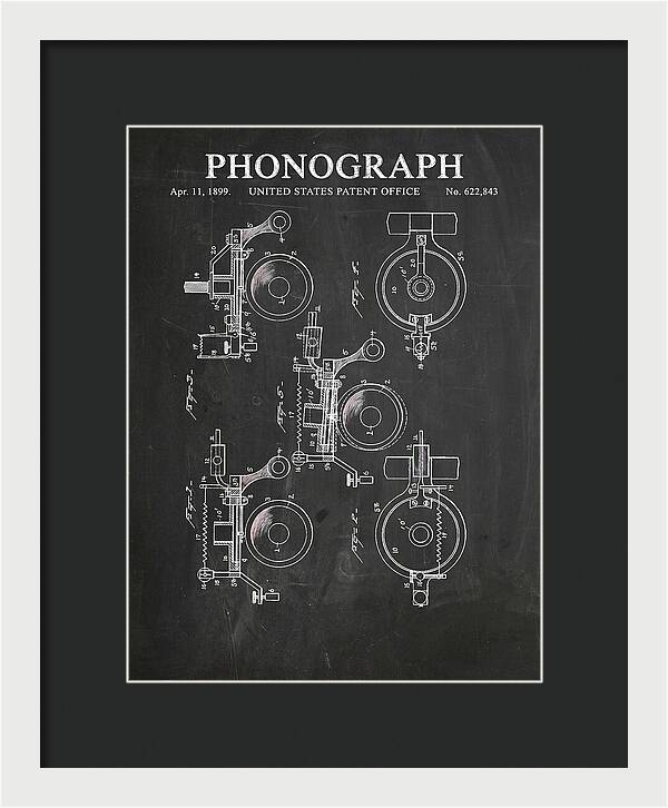 Phonograph Chalkboard Patent Us622843a