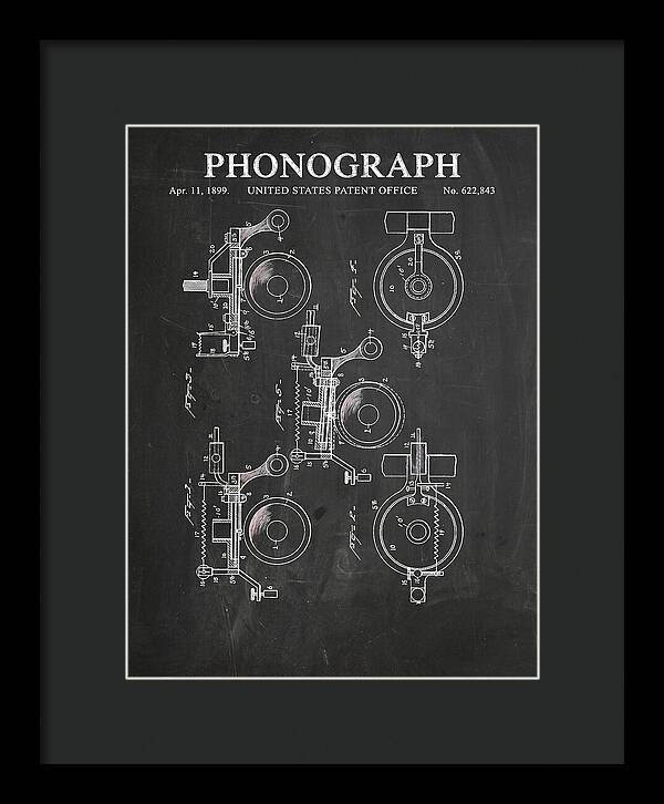Phonograph Chalkboard Patent Us622843a