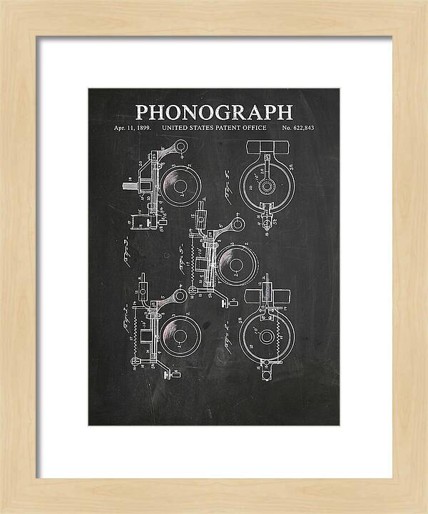 Phonograph Chalkboard Patent Us622843a